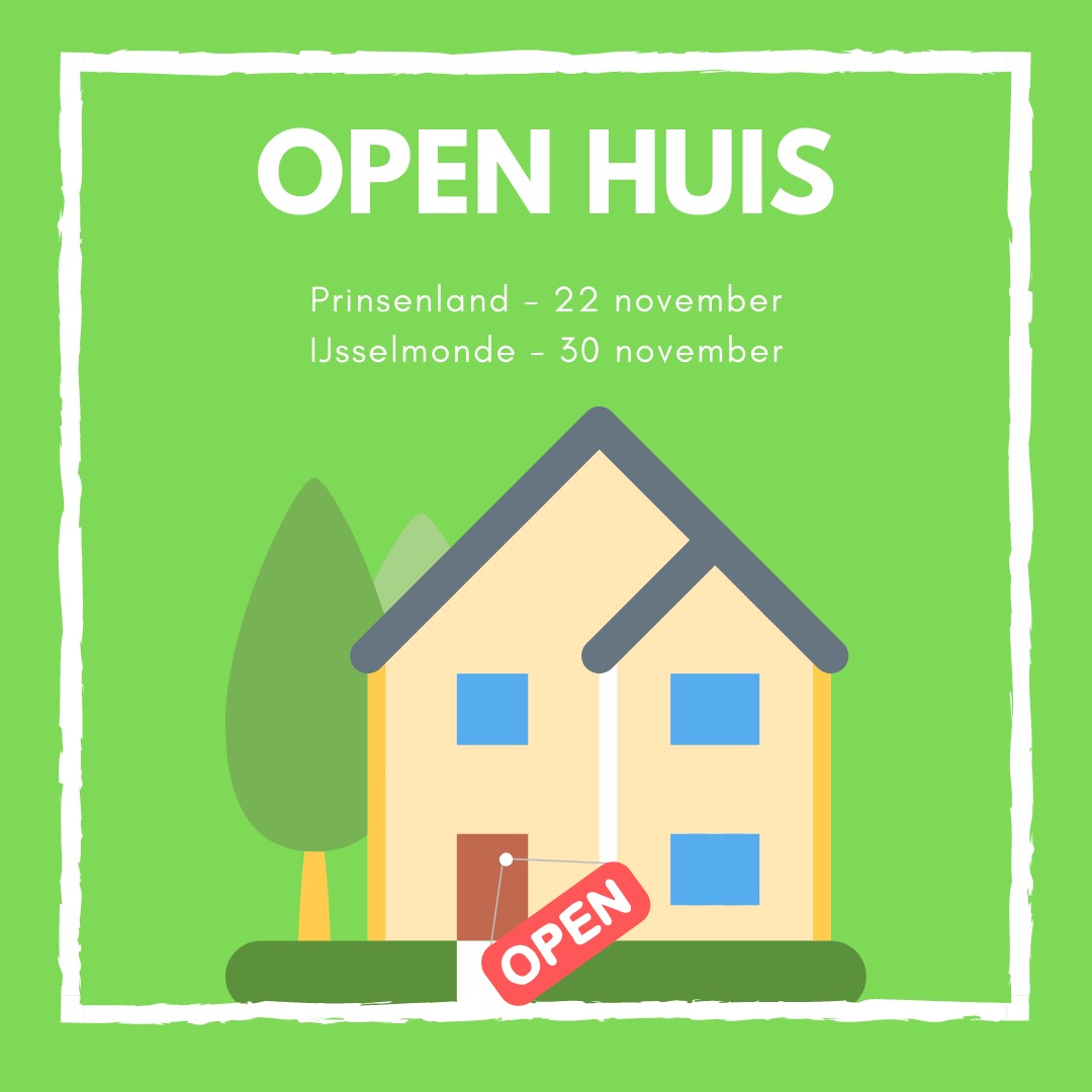 Foto open huis socials