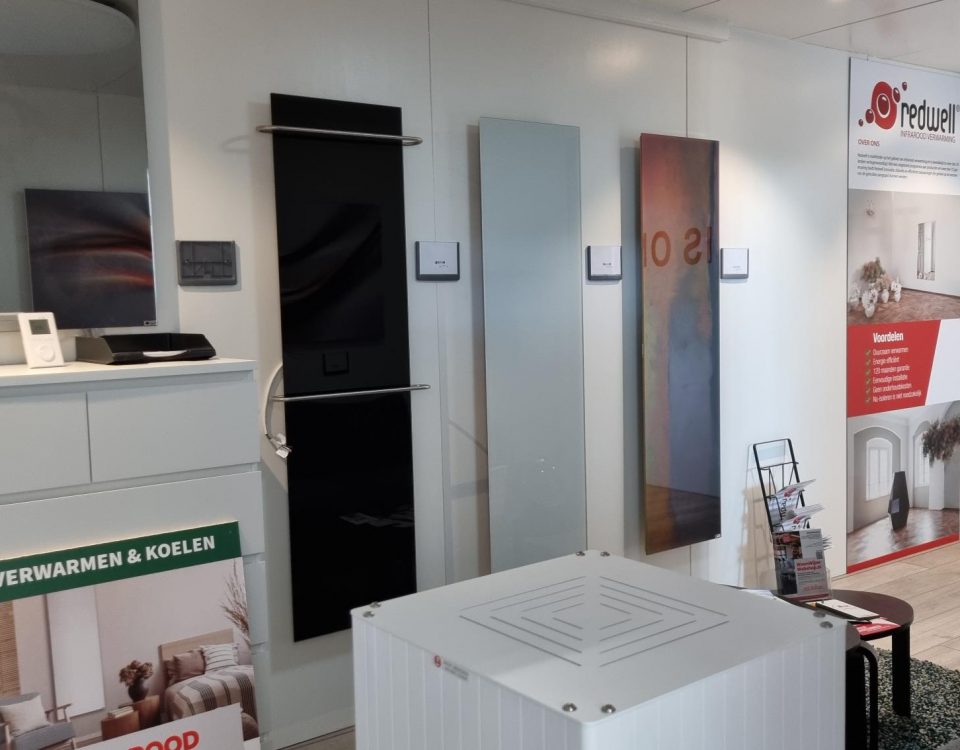 redwell infrarood panelen showroom