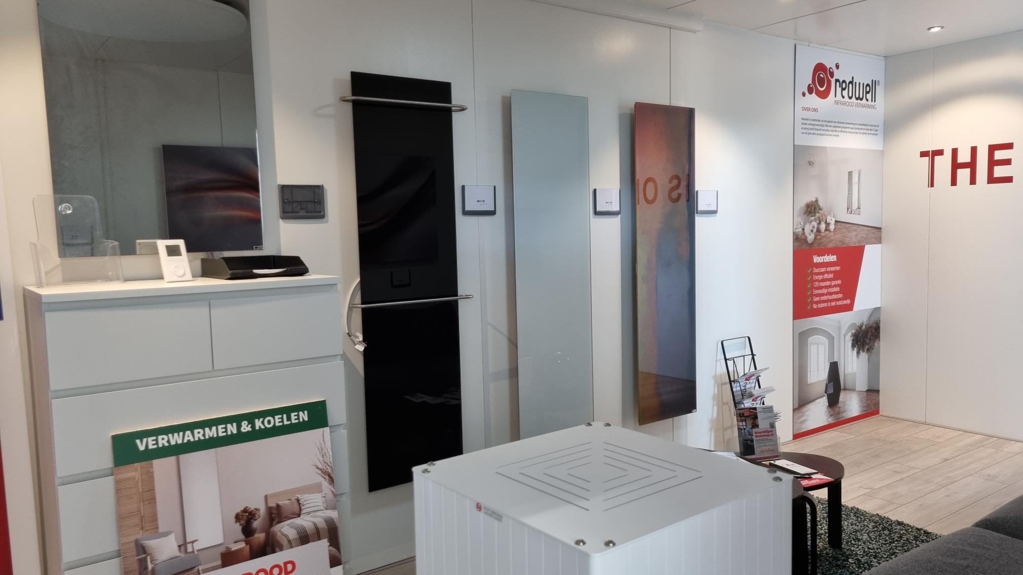 redwell infrarood panelen showroom