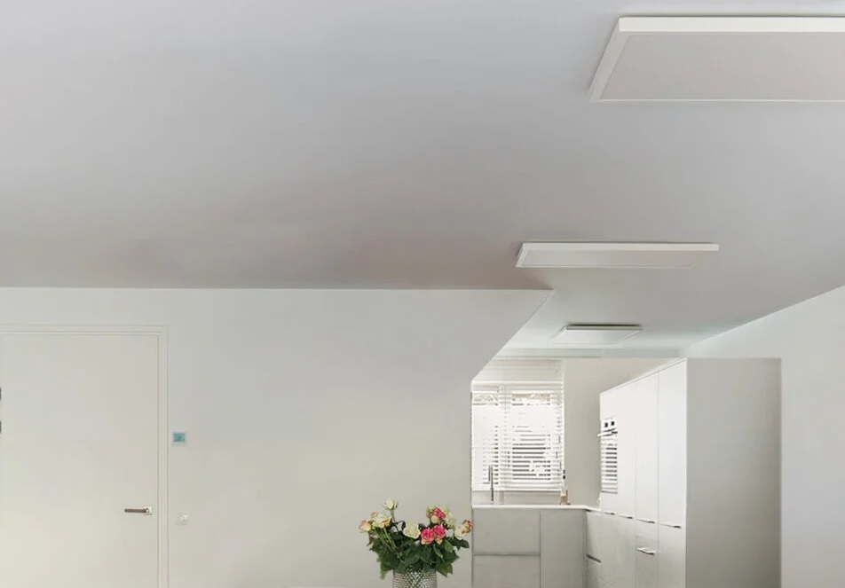 greeniuz infrarood panelen plafond woonkamer
