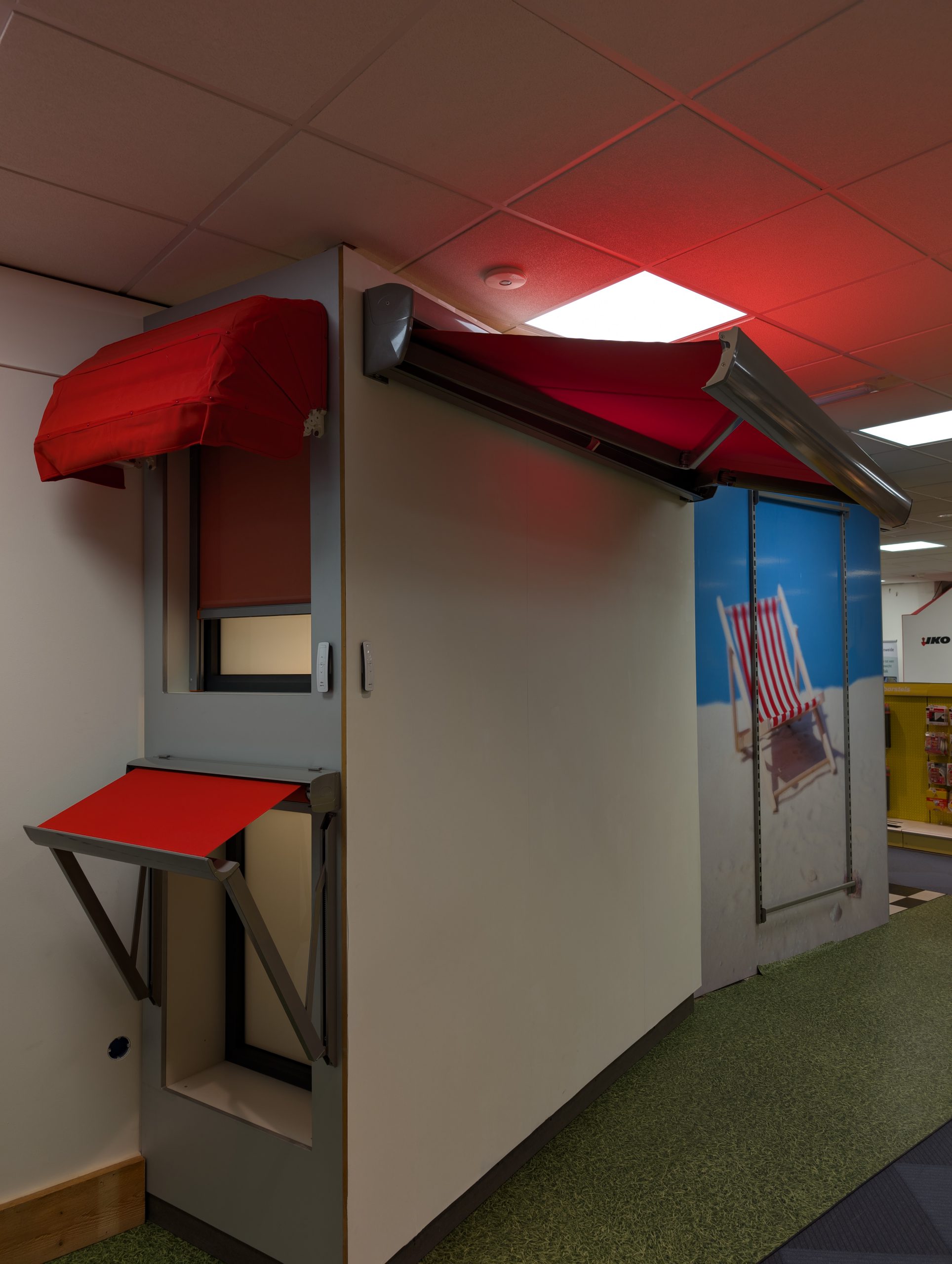 Somfy zonwering in de WoonWijzerWinkel showroom