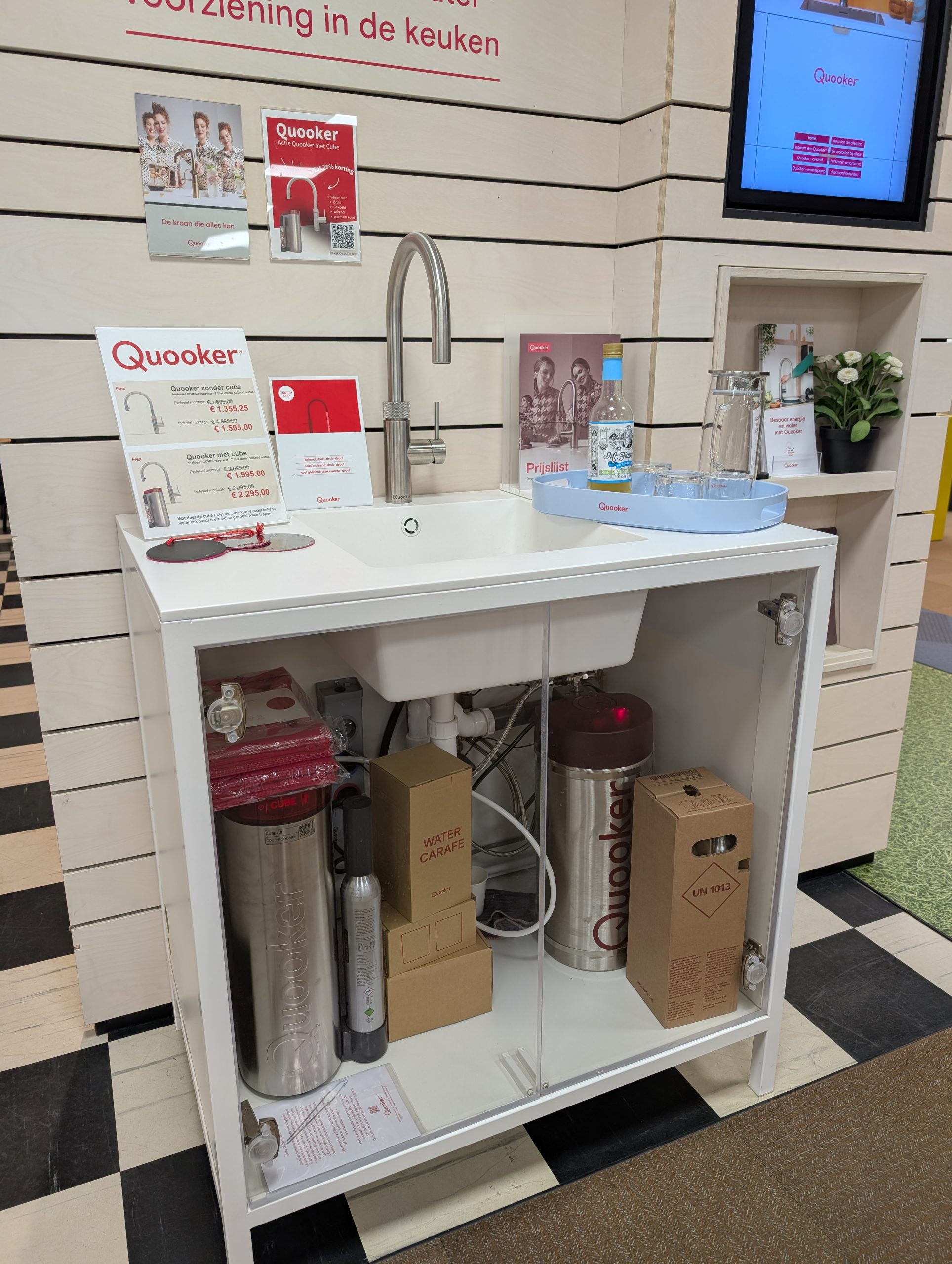werkende Quooker opstelling